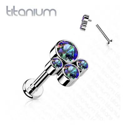 S4U Šperky4U Piercing do brady / ucha TITAN (1,2 x 8 mm) - TIT1188VM-1208