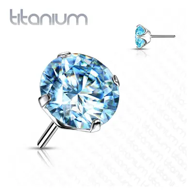 S4U Šperky4U Kamínek k PUSH IN piercing do nosu TITAN (4 mm) - TIT1148Q-040