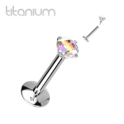 S4U Šperky4U Piercing do brady titan (duhová) - TIT1218-AB