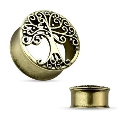 S4U Šperky4U Antique tunel do ucha s ornamenty (14 mm) - TN01092-14