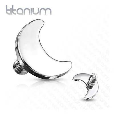 MARRE Ozdoba k dermálu TITAN, závit 1,6 mm (lesklý titan) - TIT1119-ST