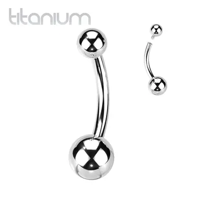 MARRE Piercing do pupíku banánek TITAN (1,6 x 11 mm) - TIT1194-1611