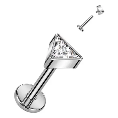 S4U Šperky4U Piercing do brady - labreta TITAN trojúhelník - TIT1261C-1208