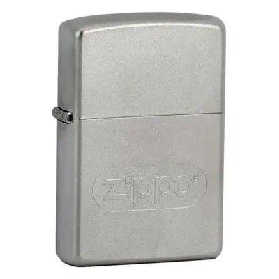 ZIPPO ZIPPO Logo Oval - benzínový zapalovač matný - 20180