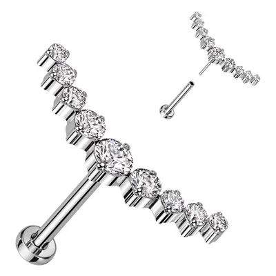 S4U Šperky4U Piercing do brady - labreta TITAN, 1,0 x 8 mm - TIT1269-C