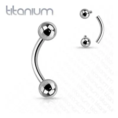 S4U Šperky4U Piercing do obočí TITAN (1,2 x 10 mm) - TIT1006-12103