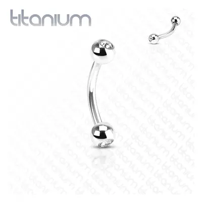 MARRE Piercing do obočí TITAN (1,2 x 10 x 3 mm) - TIT1014-1210