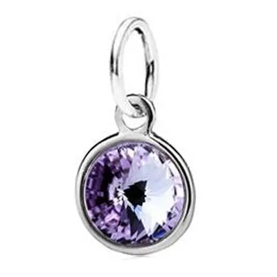 S4U Šperky4U Stříbrný přívěsek s kamenem Crystals from SWAROVSKI, barva: Violet - CS3700-VI