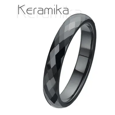 NUBIS KM1002-4 Pánský keramický snubní prsten, šíře 4 mm (62) - KM1002-4-62