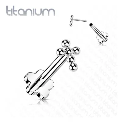 MARRE PUSH IN piercing do brady / ucha TITAN (1,2 x 8 mm) - TIT1174-1208