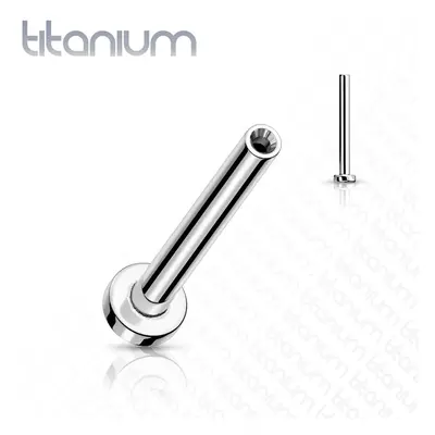 S4U Šperky4U PUSH IN tyčka k labretě TITAN (1,2 x 7 mm) - TIT1168-1207