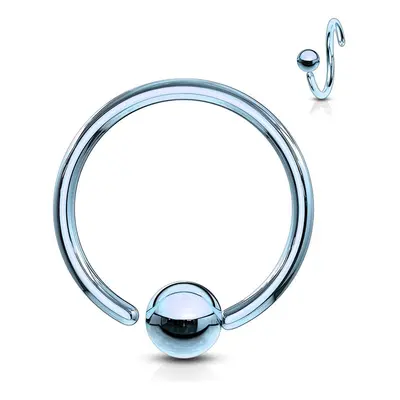 S4U Šperky4U Piercing - kruh světle modrý (1,2 x 10 mm) - K1002LB-12103