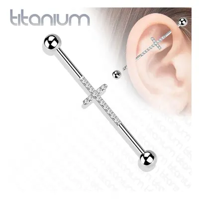 MARRE Industrial piercing TITAN - kříž - TIT1140