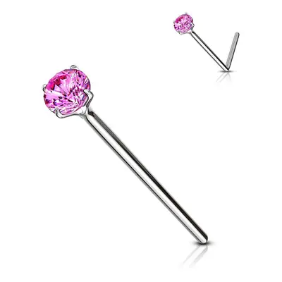 MARRE Variabilní piercing do nosu (tmavě růžová) - N01079-F