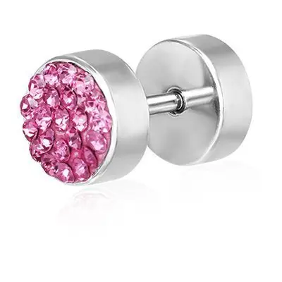 MARRE Piercing falešný plug se Swarovski krystaly LQPC298