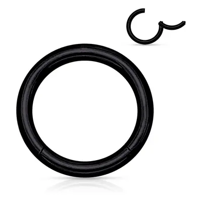 MARRE Piercing segment kruh - černý (0,8 x 10 mm)