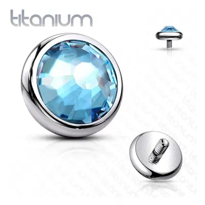 MARRE Náhradní kamínek k dermálu TITAN, závit 1,6 mm, 4mm (tyrkysová) - TIT1078-04Q