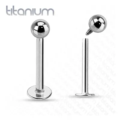 S4U Šperky4U Piercing do brady - labreta TITAN (4 mm, 1,2 x 10 mm) - TIT1019-16104