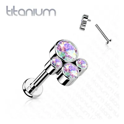 S4U Šperky4U Piercing do brady / ucha TITAN (1,2 x 6 mm) - TIT1188AB-1206