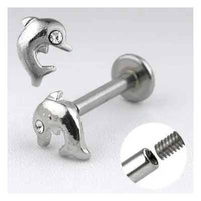 S4U Šperky4U Piercing do brady - delfínek - LB1014