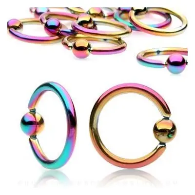 S4U Šperky4U Piercing - kruh - duhový (1,6 x 11 mm, 4 mm) - K01014-1611