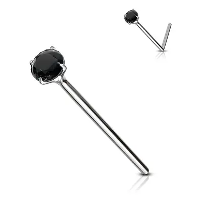 MARRE Variabilní piercing do nosu (černá) - N01079-K