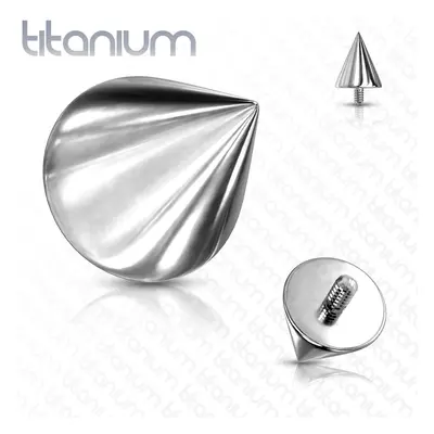 S4U Šperky4U Náhradní špička k labretě TITAN, závit 1,2 mm (3 x 6 mm) - TIT1068-0306