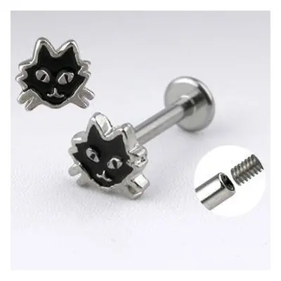 S4U Šperky4U Piercing do brady - labreta kočka - LB01160