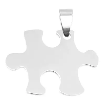 S4U Šperky4U Ocelový přívěsek - destička puzzle - DR1312