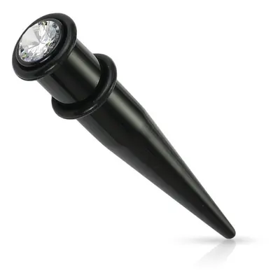 MARRE Akrylátový roztahovák do ucha se zirkonem (12 mm)