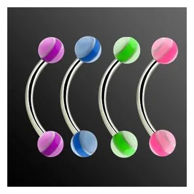 S4U Šperky4U Piercing do obočí (zelená) - OB01111-G