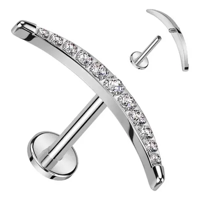 S4U Šperky4U Piercing do brady - labreta TITAN (1,2 x 8 mm) - TIT1292-1208