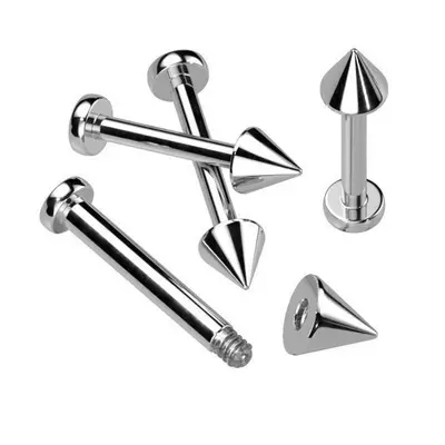 MARRE Piercing do brady - labreta TITAN (4 x 4 mm, 1,6 x 10 mm) - TIT1021-1610