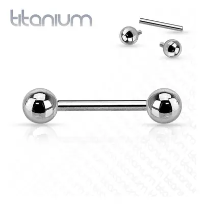 S4U Šperky4U Piercing do jazyka TITAN (1,6 x 19 x 5 mm) - TIT1007-16195