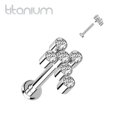 S4U Šperky4U Piercing do brady / ucha TITAN (1,2 x 6 mm) - TIT1201C-1206