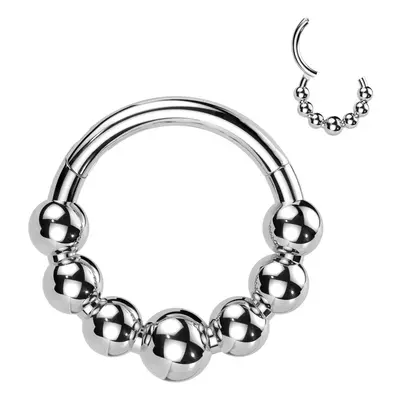 MARRE Segment kruh - helix / cartilage / tragus / septum piercing TITAN (1,2 x 10 mm) - TIT1307-