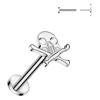 S4U Šperky4U Piercing do brady - PUSH IN labreta TITAN - TIT1332