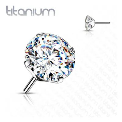 S4U Šperky4U Kamínek k PUSH IN piercing do nosu TITAN (2 mm) - TIT1148C-020