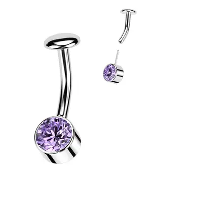 MARRE PUSH IN piercingu do pupíku TITAN (fialová) - TIT1229-A