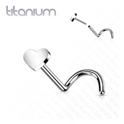 S4U Šperky4U PUSH IN piercing do nosu TITAN, 0,8 x 6 mm - TIT1183