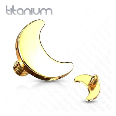 S4U Šperky4U Ozdoba k dermálu TITAN, závit 1,6 mm (žluté zlato) - TIT1119-GD