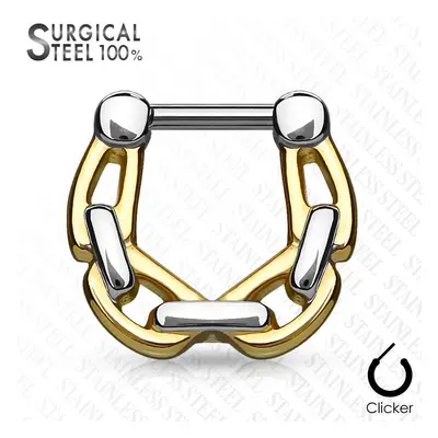 S4U Šperky4U Ocelový piercing do nosu - septum - NS0029