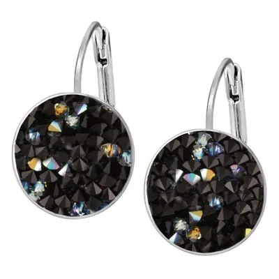 NUBIS Náušnice s krystaly Crystals from Swarovski BLACK AB - LVX101-BAB