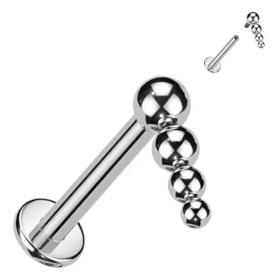 S4U Šperky4U Piercing do brady - labreta titan 1,2 x 8 mm - TIT1234-1208