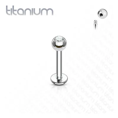 MARRE Piercing labreta TITAN 1,6 x 10 mm, kulička 4 mm - TIT1030-16104