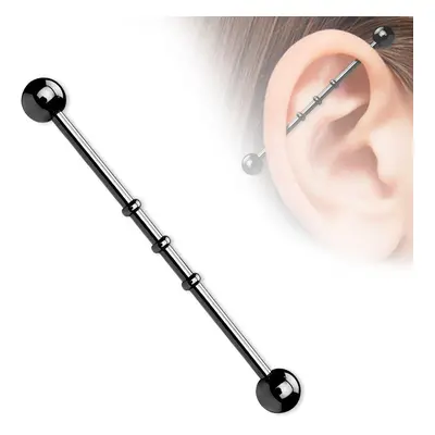 MARRE Industrial piercing (černá) - ID01014-K