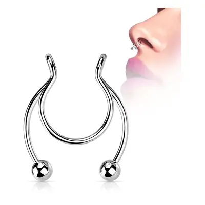 MARRE Falešný piercing do nosu - septum (ocelová) - ST0017-ST