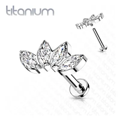 S4U Šperky4U Piercing do brady / ucha TITAN (1,2 x 8 mm) - TIT1161-1208