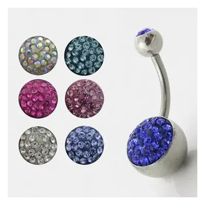 MARRE Piercing do pupíku se Swarovski krystalky ABNMTJ1