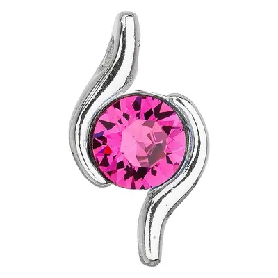 Evolution Group Stříbrný přívěsek se Swarovski krystalem růžový 34261.3 fuchsia